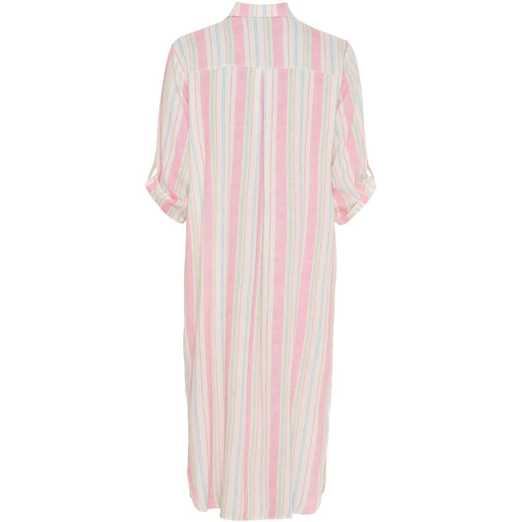 Pamela Linen Shirt Dress in Originale Stripe