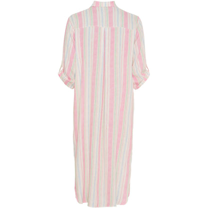 Pamela Linen Shirt Dress in Originale Stripe