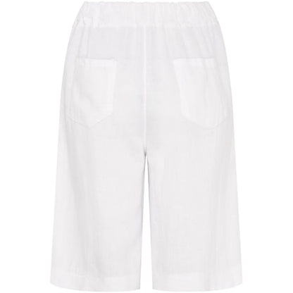 Jessica Linen Shorts in Optical White