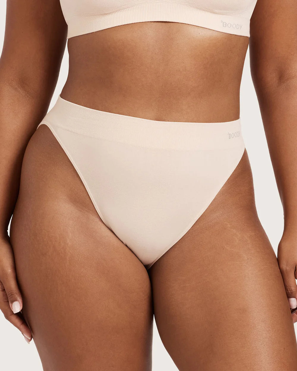 High Cut Full Briefs in Nude
