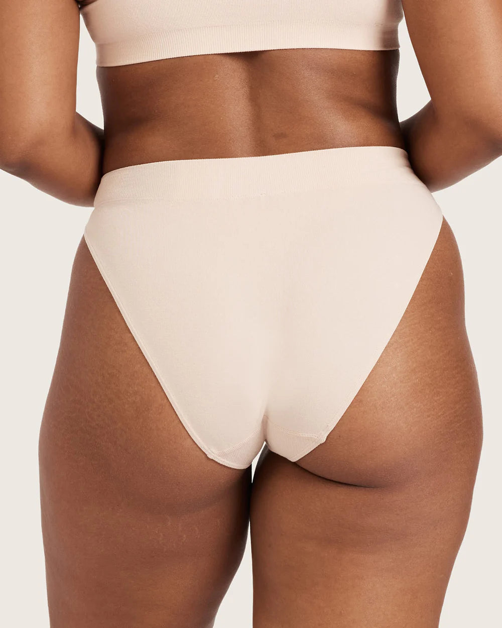 High Cut Full Briefs in Nude