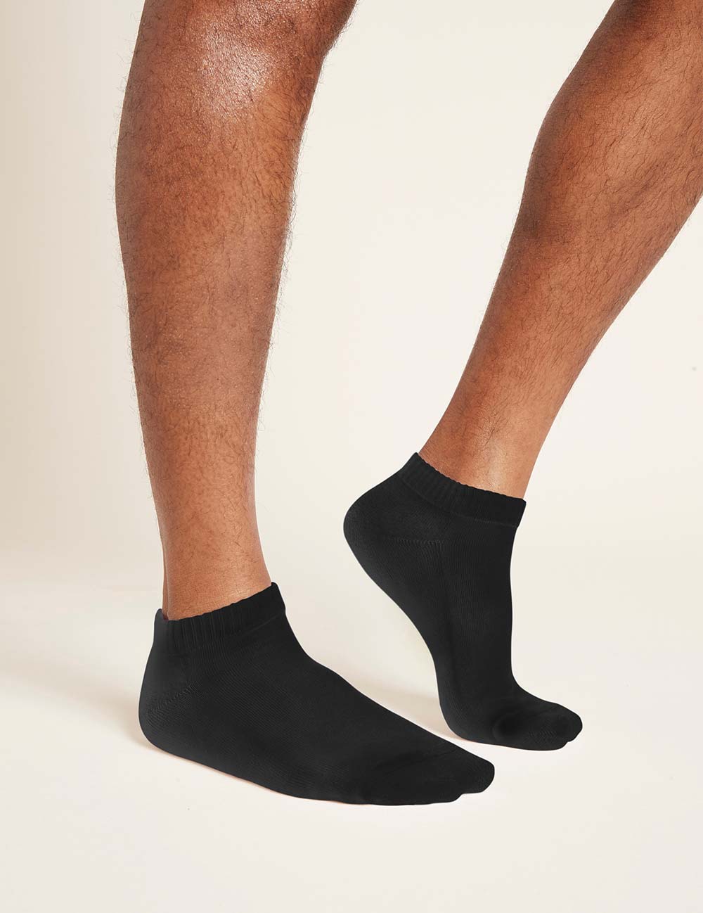 Cushioned Ankle Socks in Black