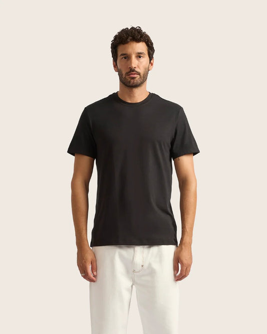 Bamboo Crew Neck T-Shirt in Black
