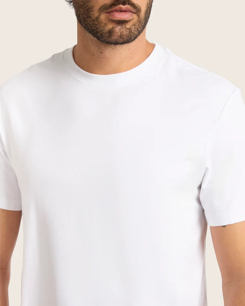 Bamboo Crew Neck T-Shirt in White