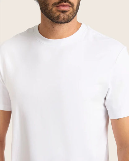 Bamboo Crew Neck T-Shirt in White