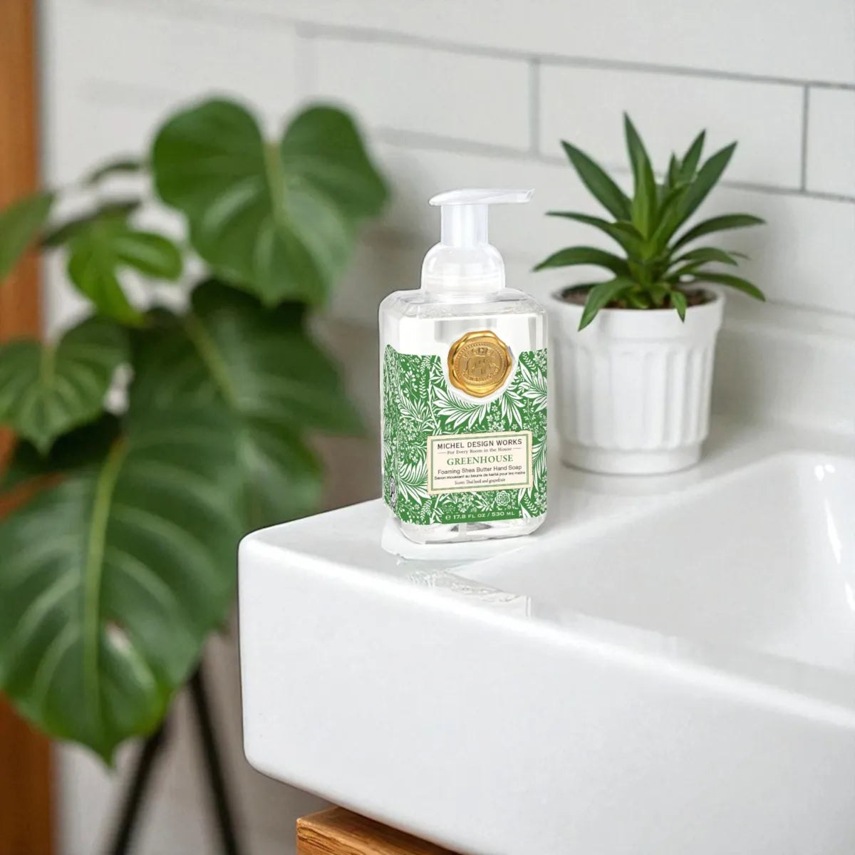 Foaming Soap in Greenhouse