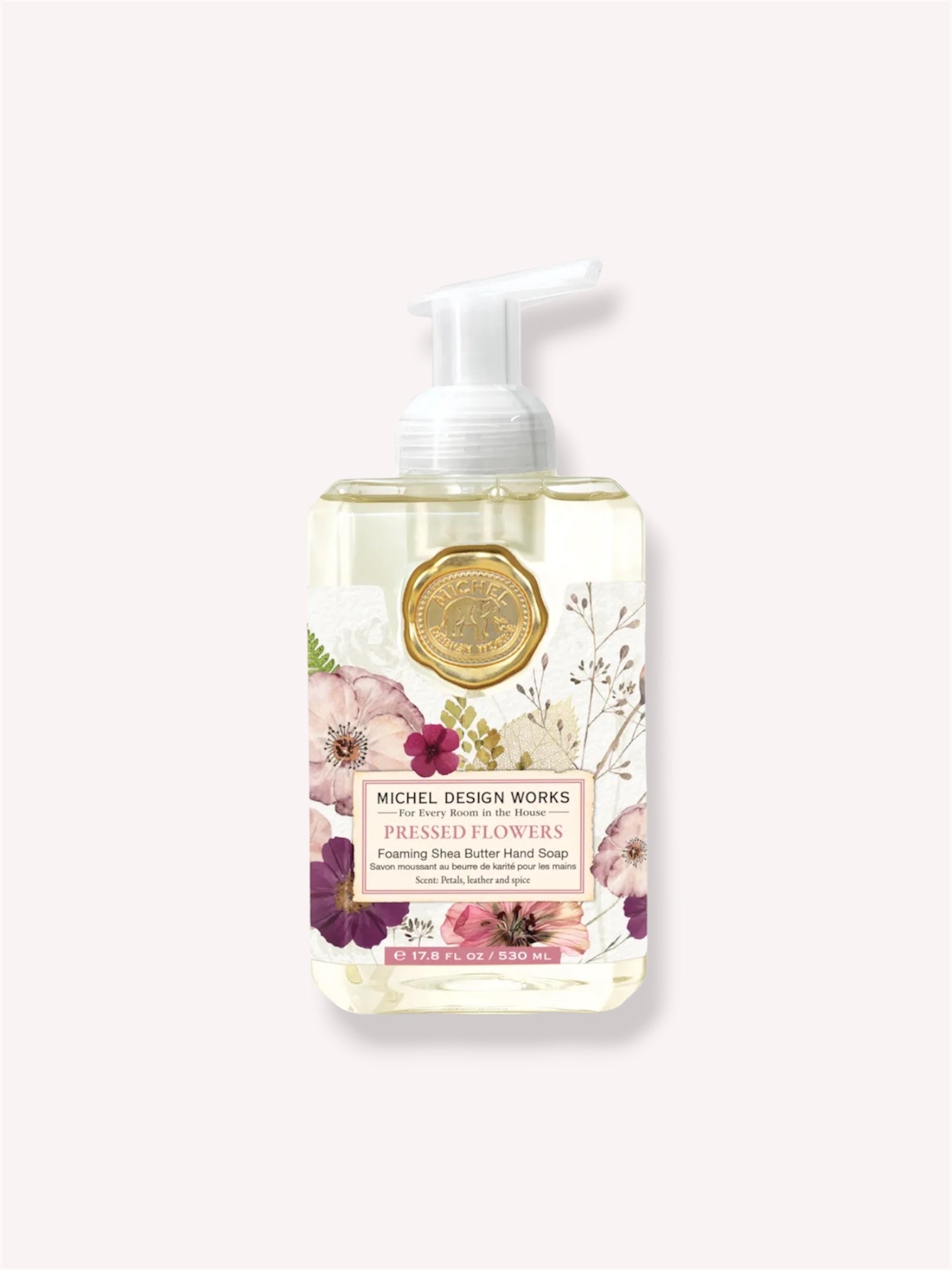 Foaming Soap in Pressed Flowers