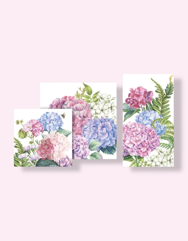 Wild Hydrangea Hostess Napkins