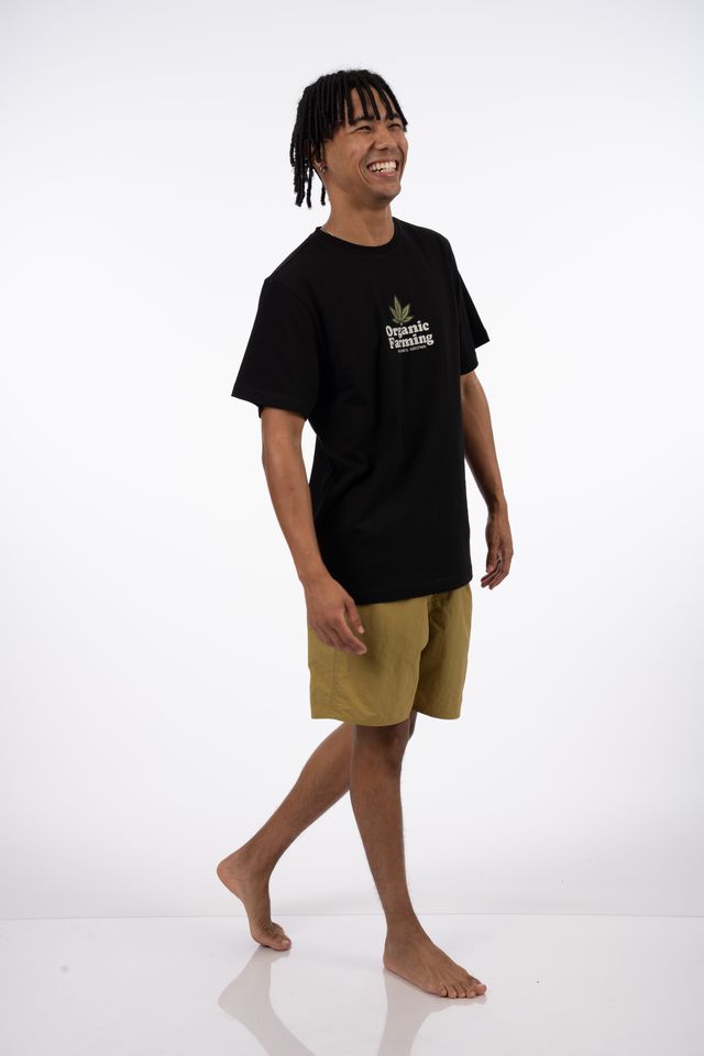 Organic Farming SS Tee in Black