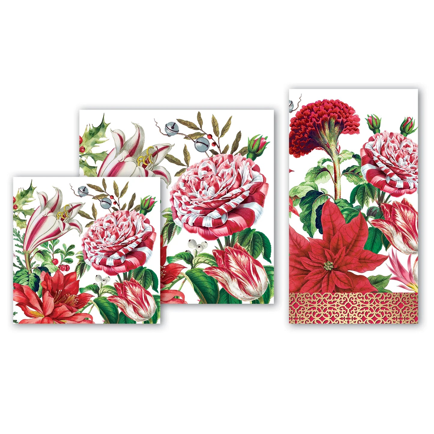 Christmas Bouquet Luncheon Napkins