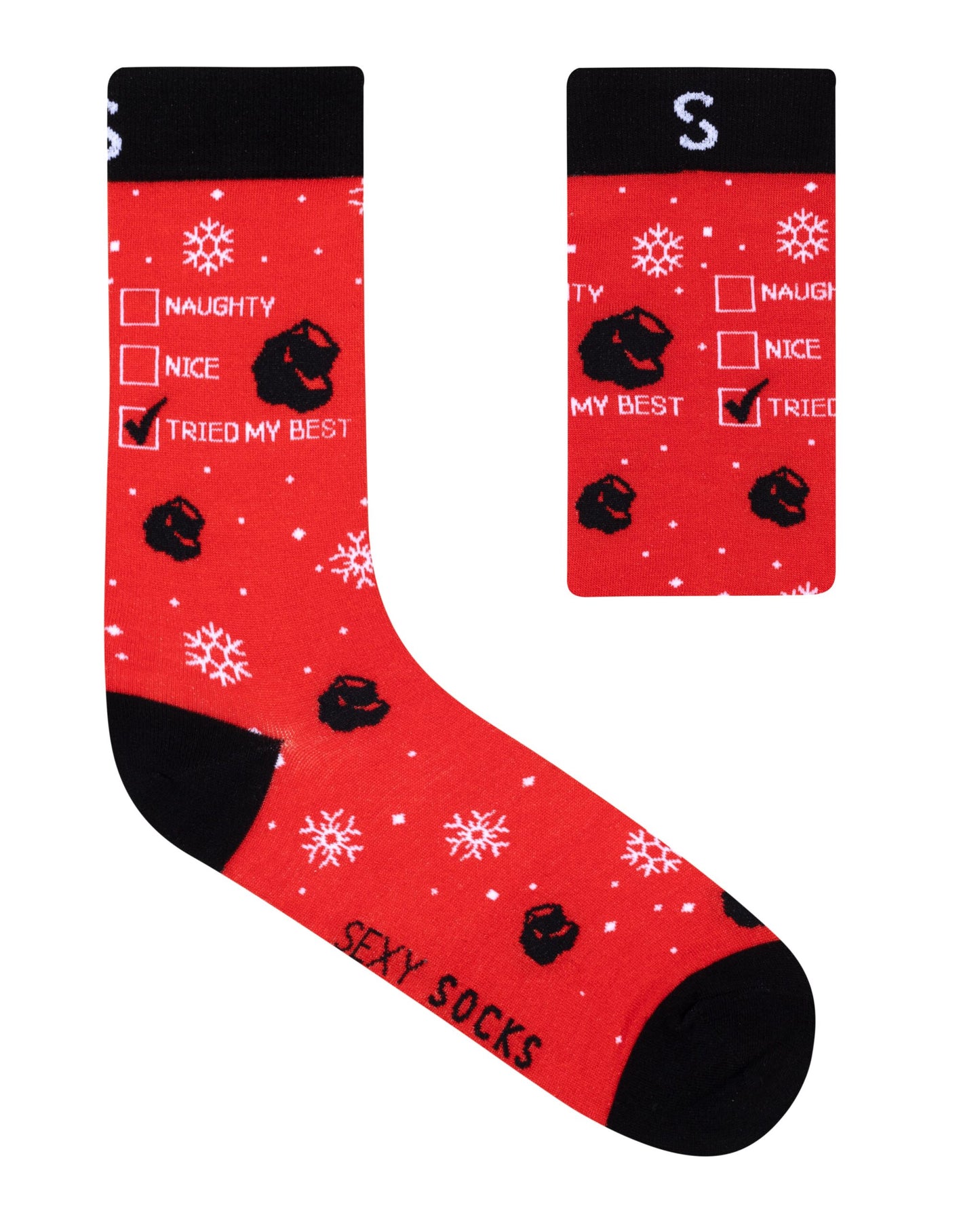 Naughty List Bamboo Christmas Socks