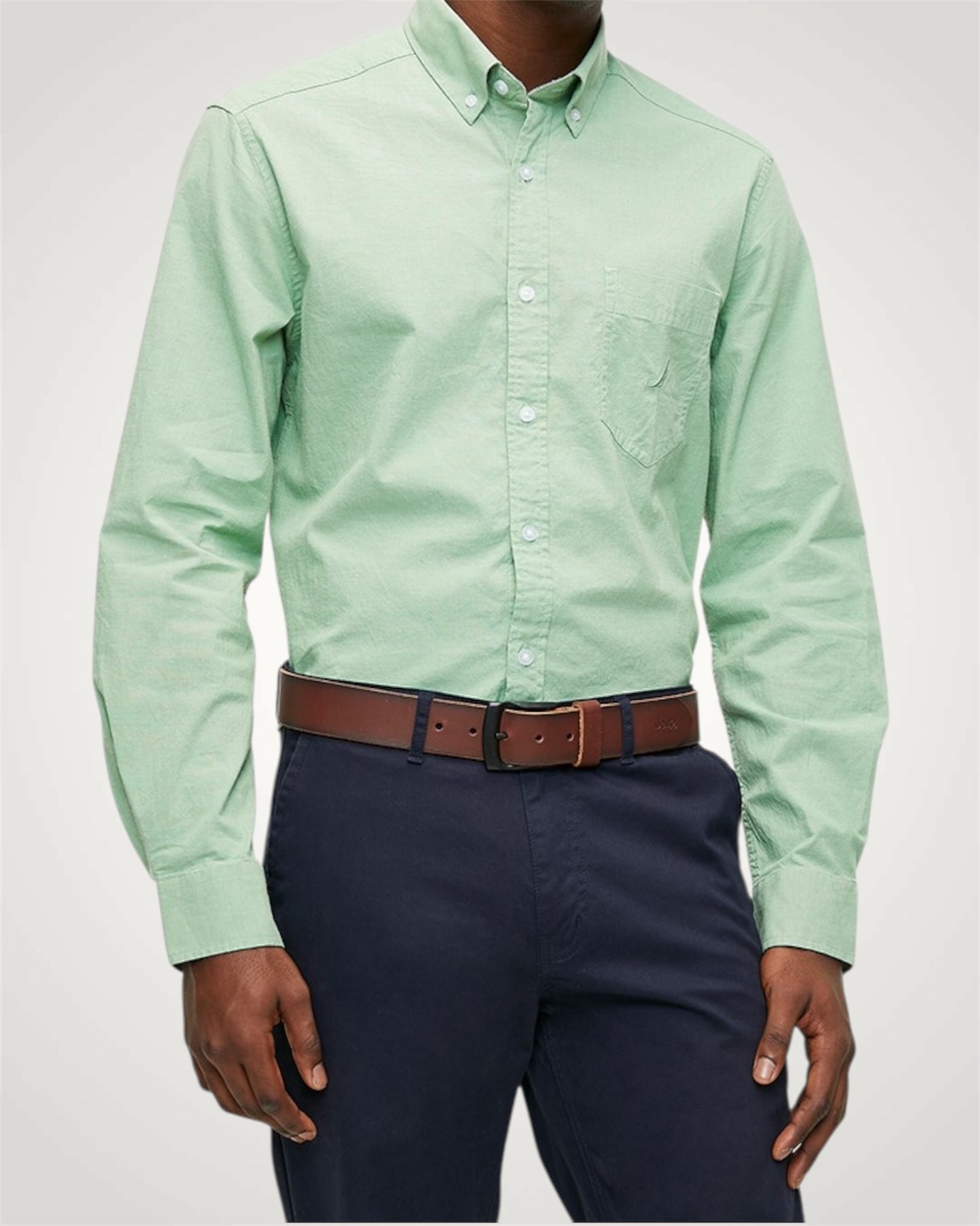 Classic Anchor LS Shirt in Coastal Pine
