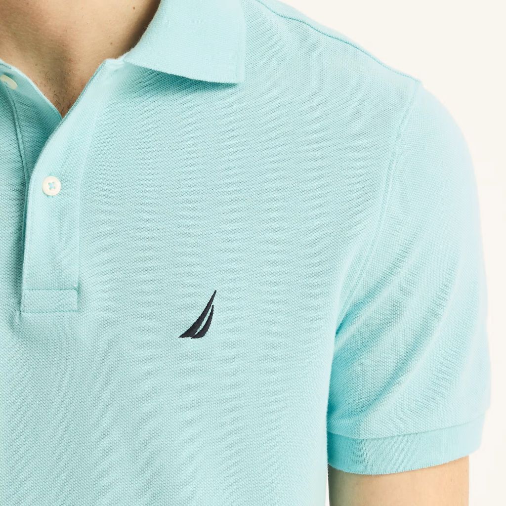 Classic Fit Deck SS Polo in Reef Blue