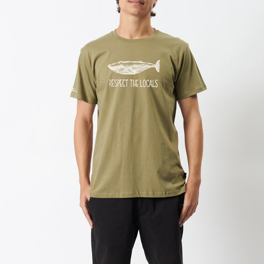 Respect the Locals Tee in Fatigue