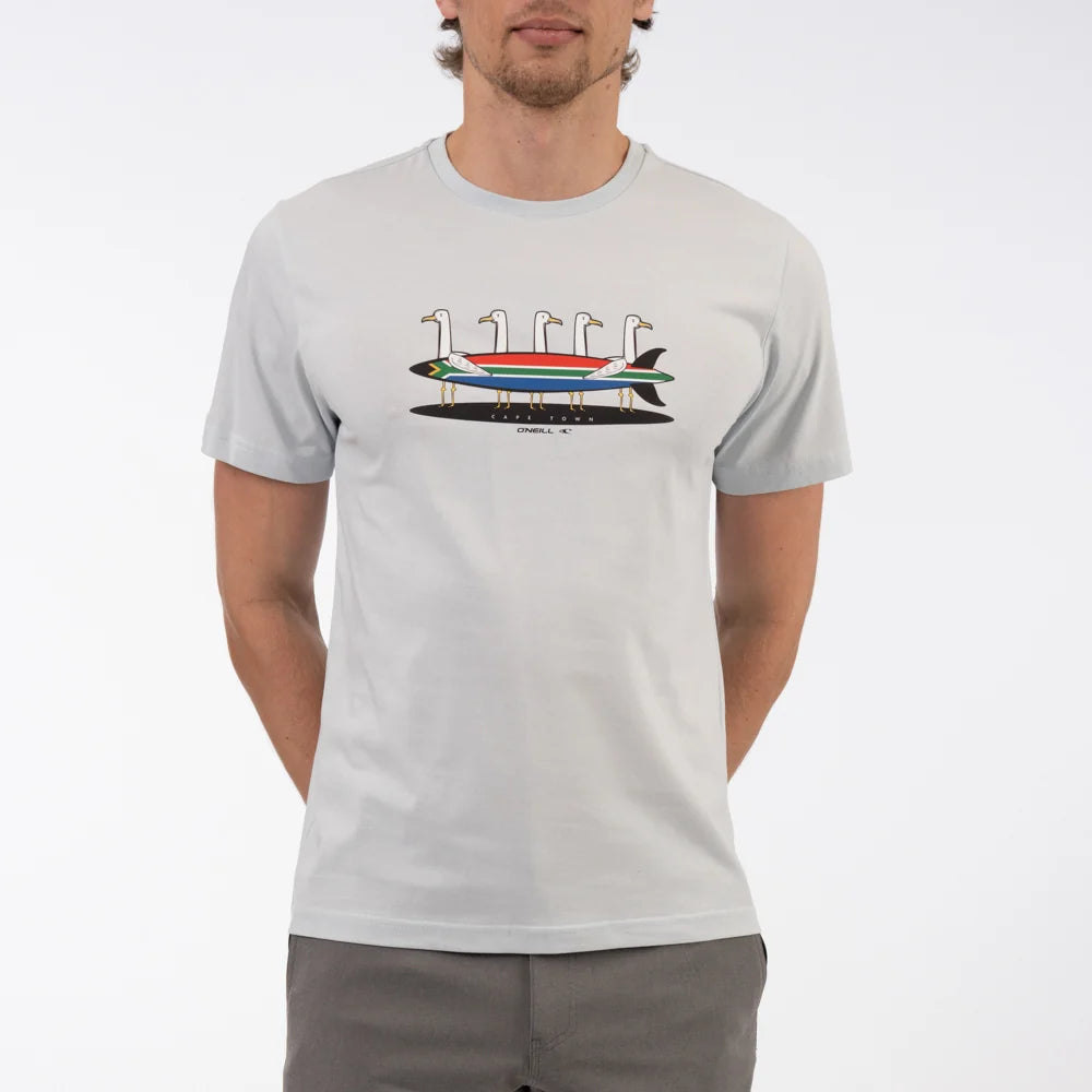 Board Meeting SS Tee in Angel Fall Blue