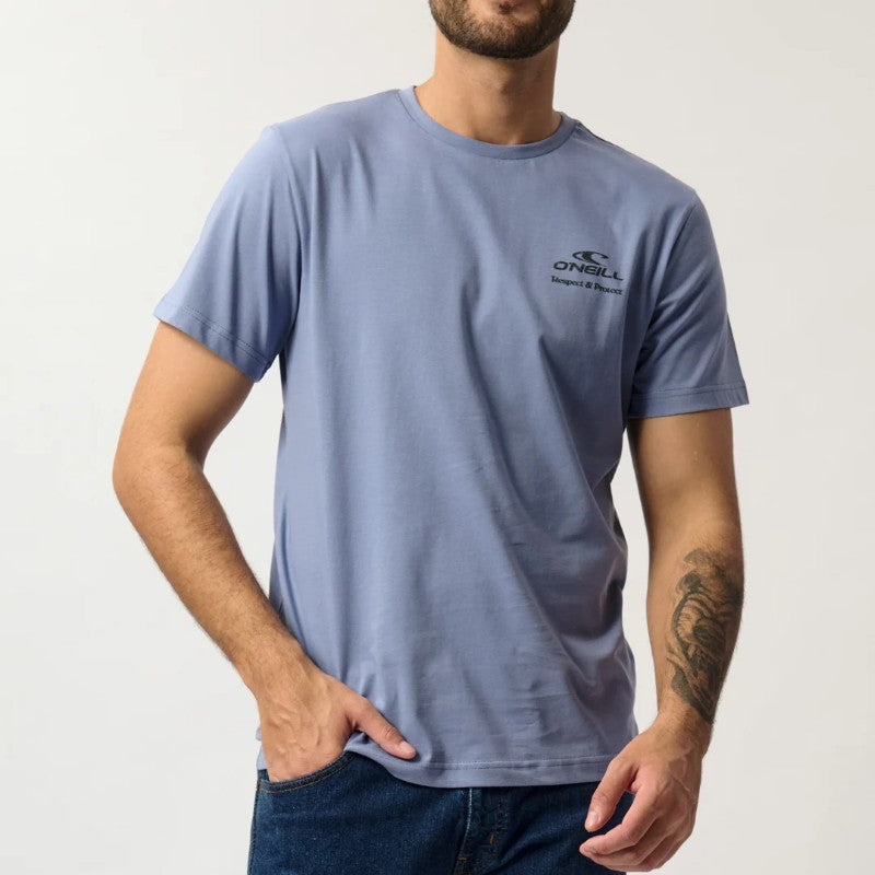 Eight Arms SS Tee In Folk Blue
