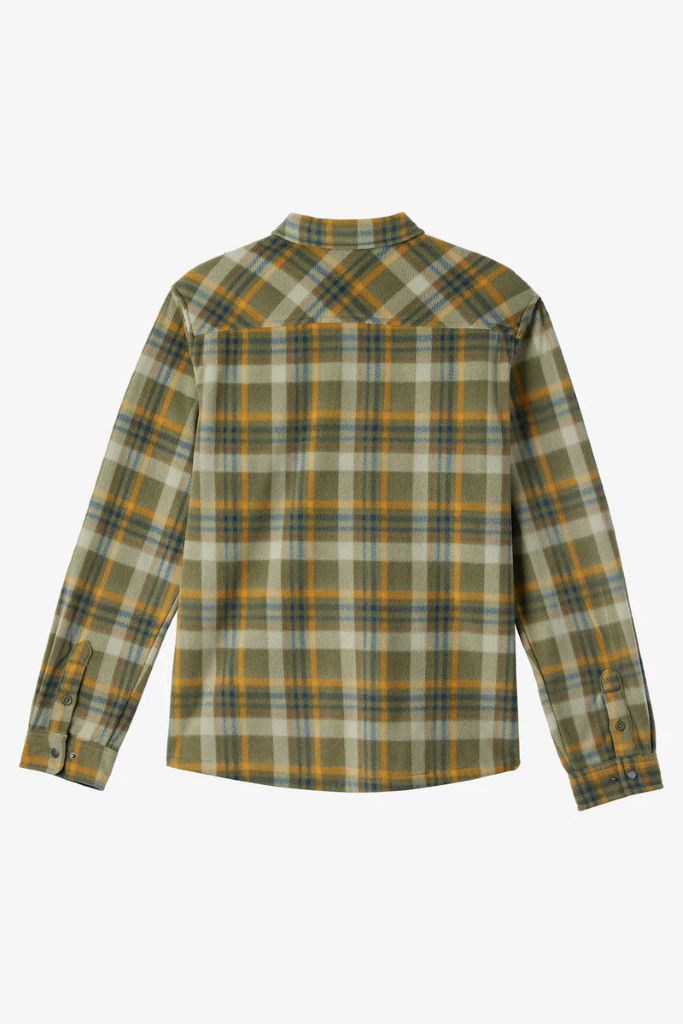 Glacier Plaid Superfleece Jacket in Deep Lichen Green