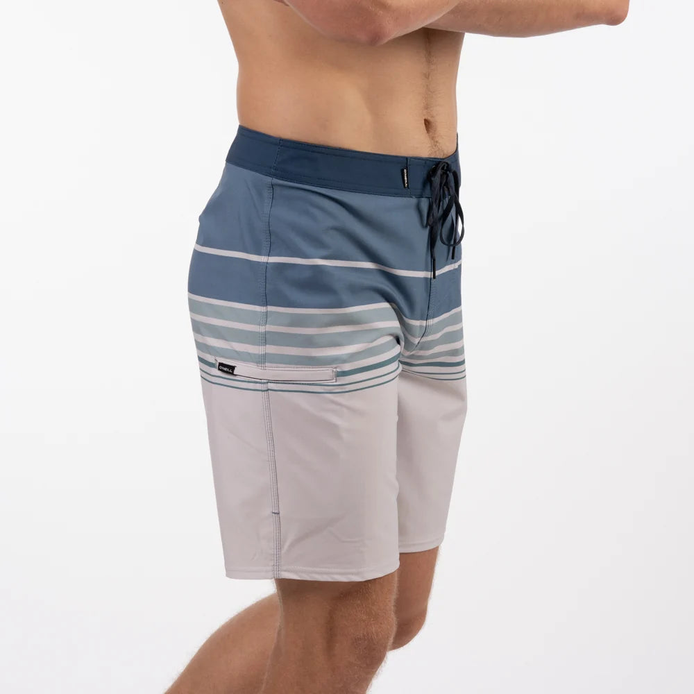 Hyperfreak Heat Stripe 20 Boardshort in Fog