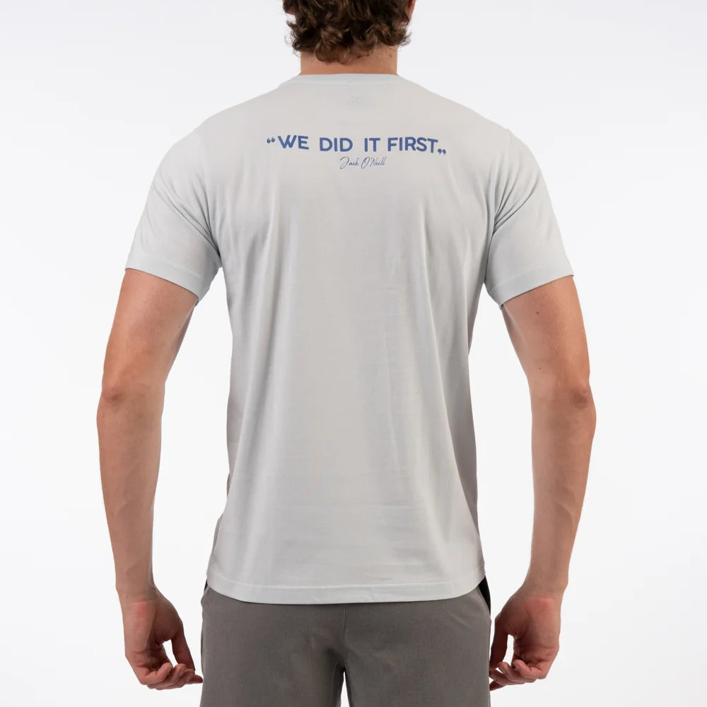 Jacks Quote SS Tee in Angel Fall Blue