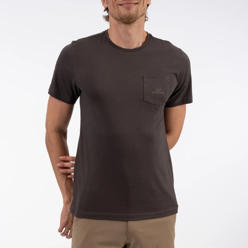 Locked Up SS Tee in Asphalt Grey