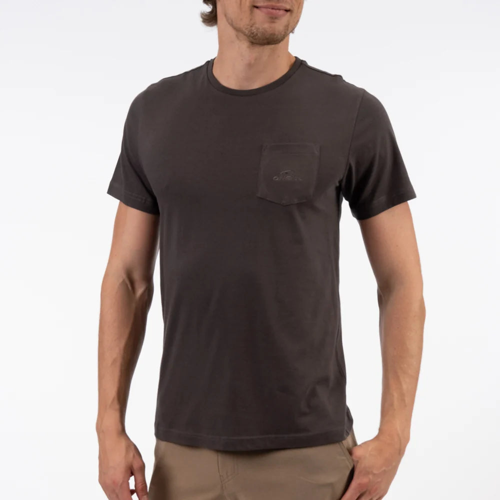 Locked Up SS Tee in Asphalt Grey
