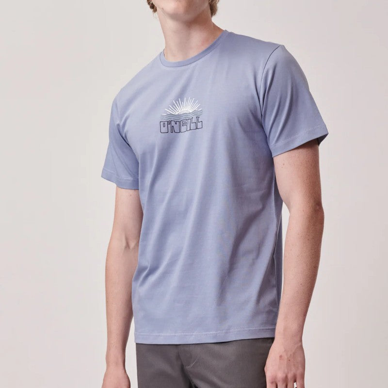 Ray & Waves SS Tee in Folk Blue