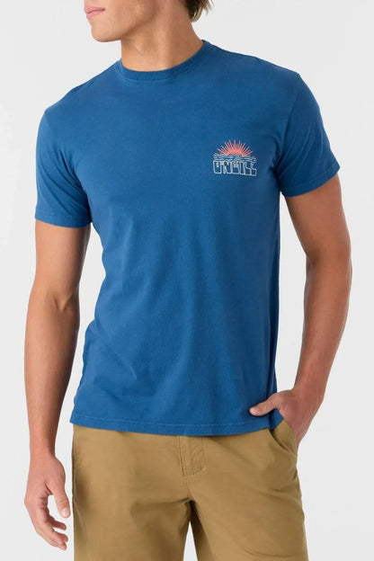 Ray & Waves SS Tee in Blue