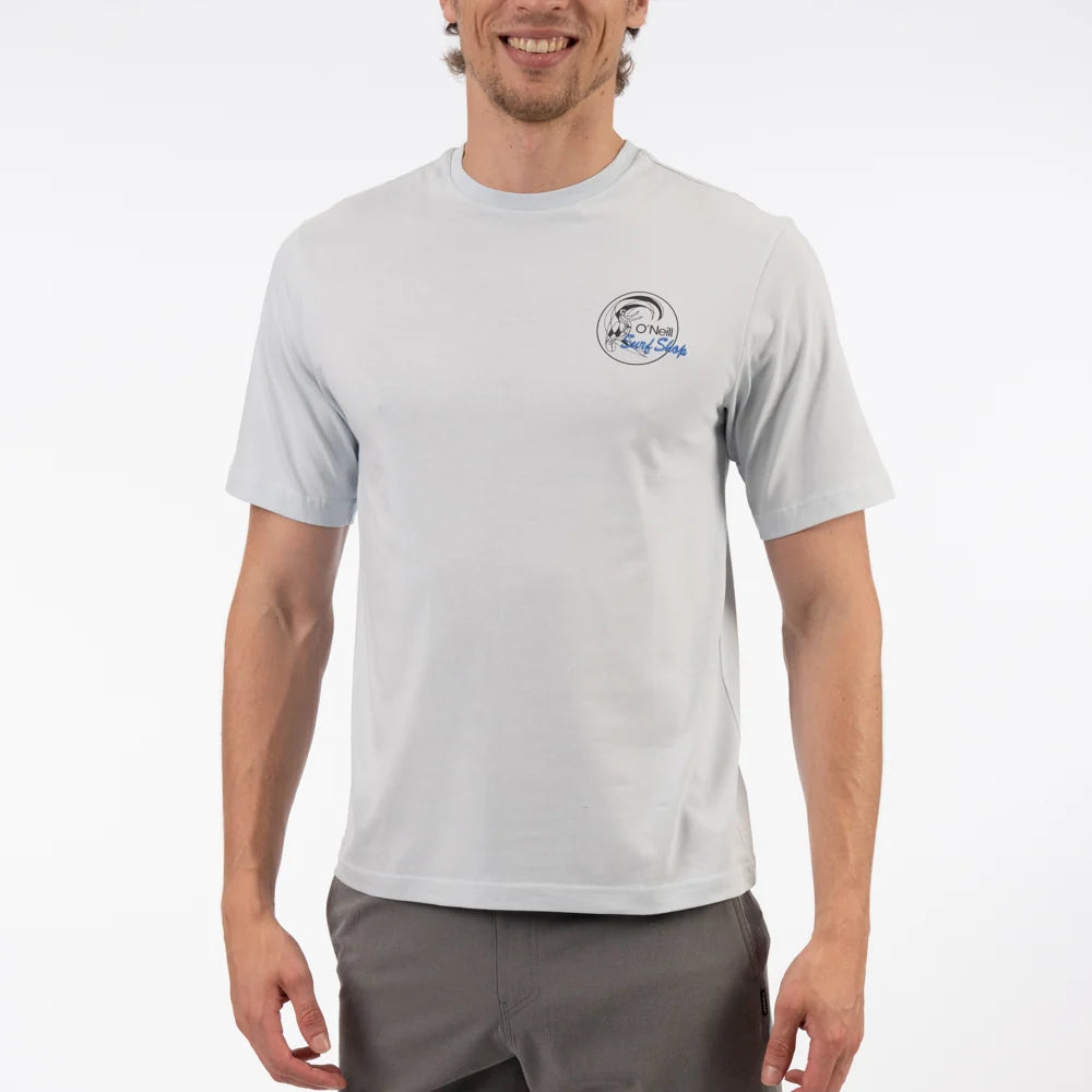 Surf Shop SS Tee in Angel Fall Blue