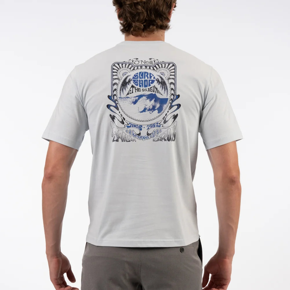 Surf Shop SS Tee in Angel Fall Blue
