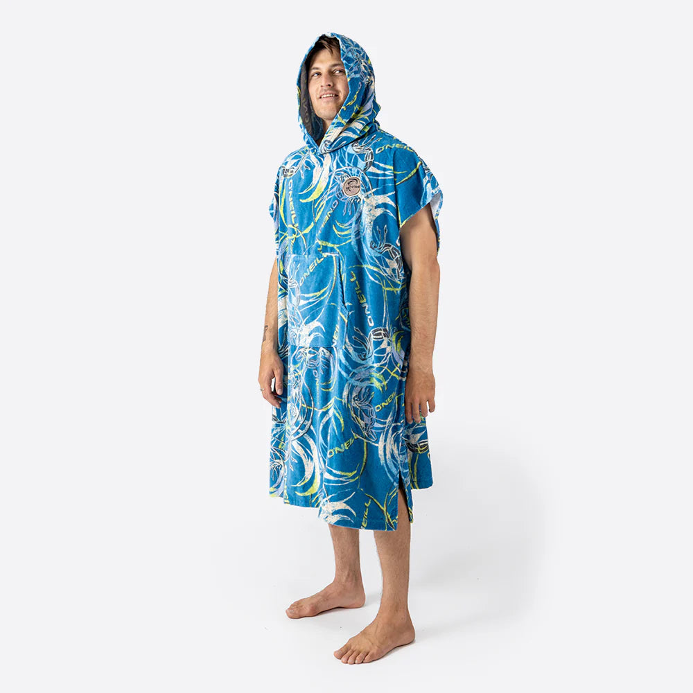Swell Hood Poncho in Blue