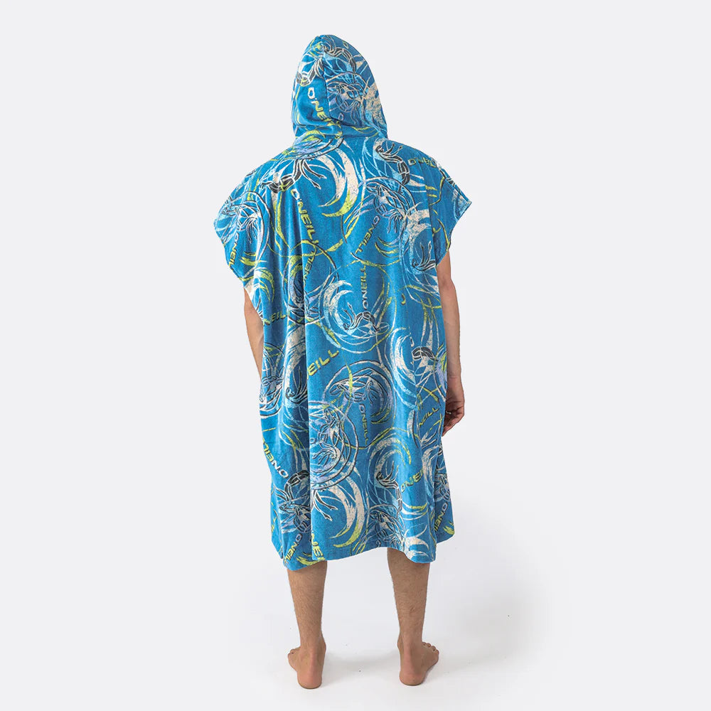 Swell Hood Poncho in Blue