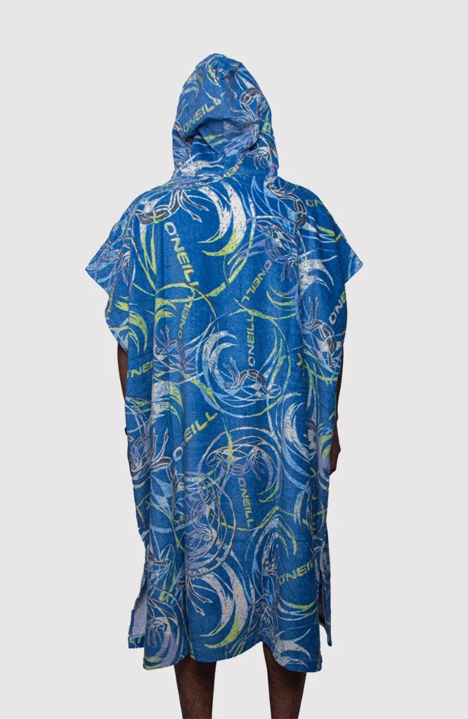 Swell Hood Poncho in Blue