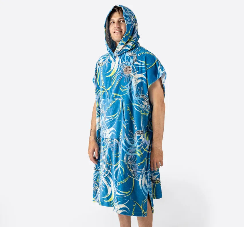 Swell Hood Poncho in Blue