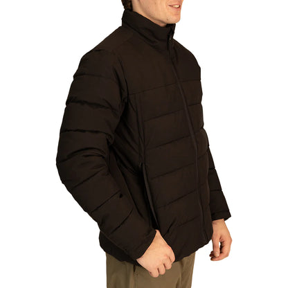 Trip Puffer Jacket in Black