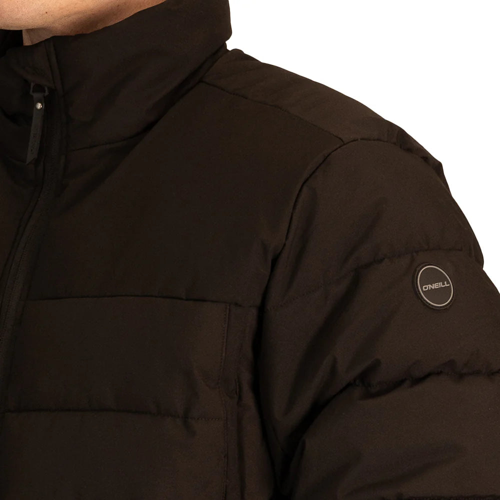 Trip Puffer Jacket in Black