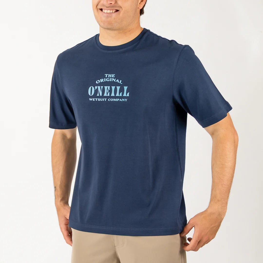 Wedges SS Tee in Navy