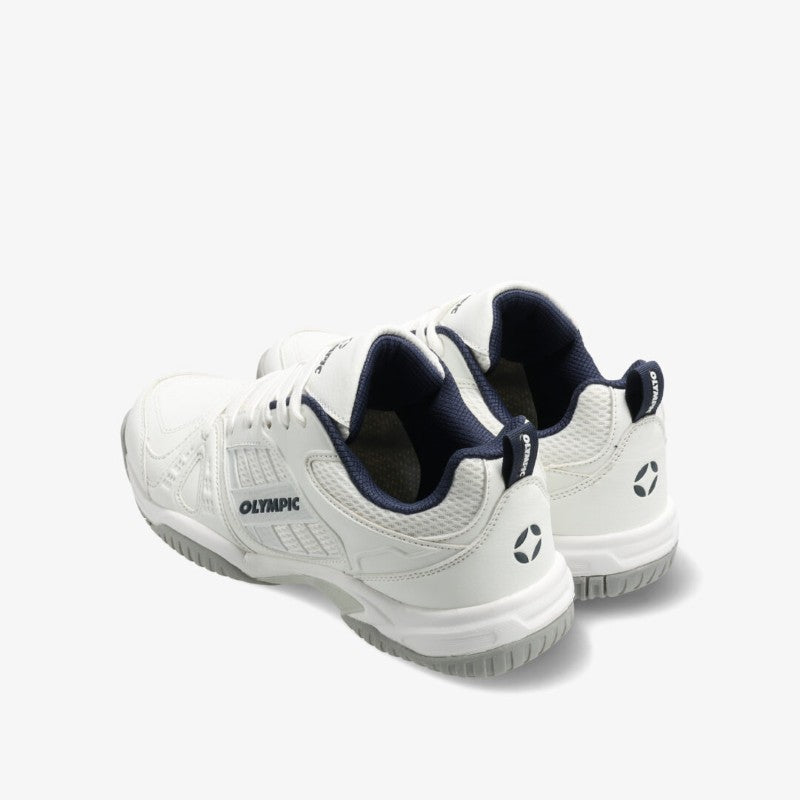 Game Court Shoe in White / Navy