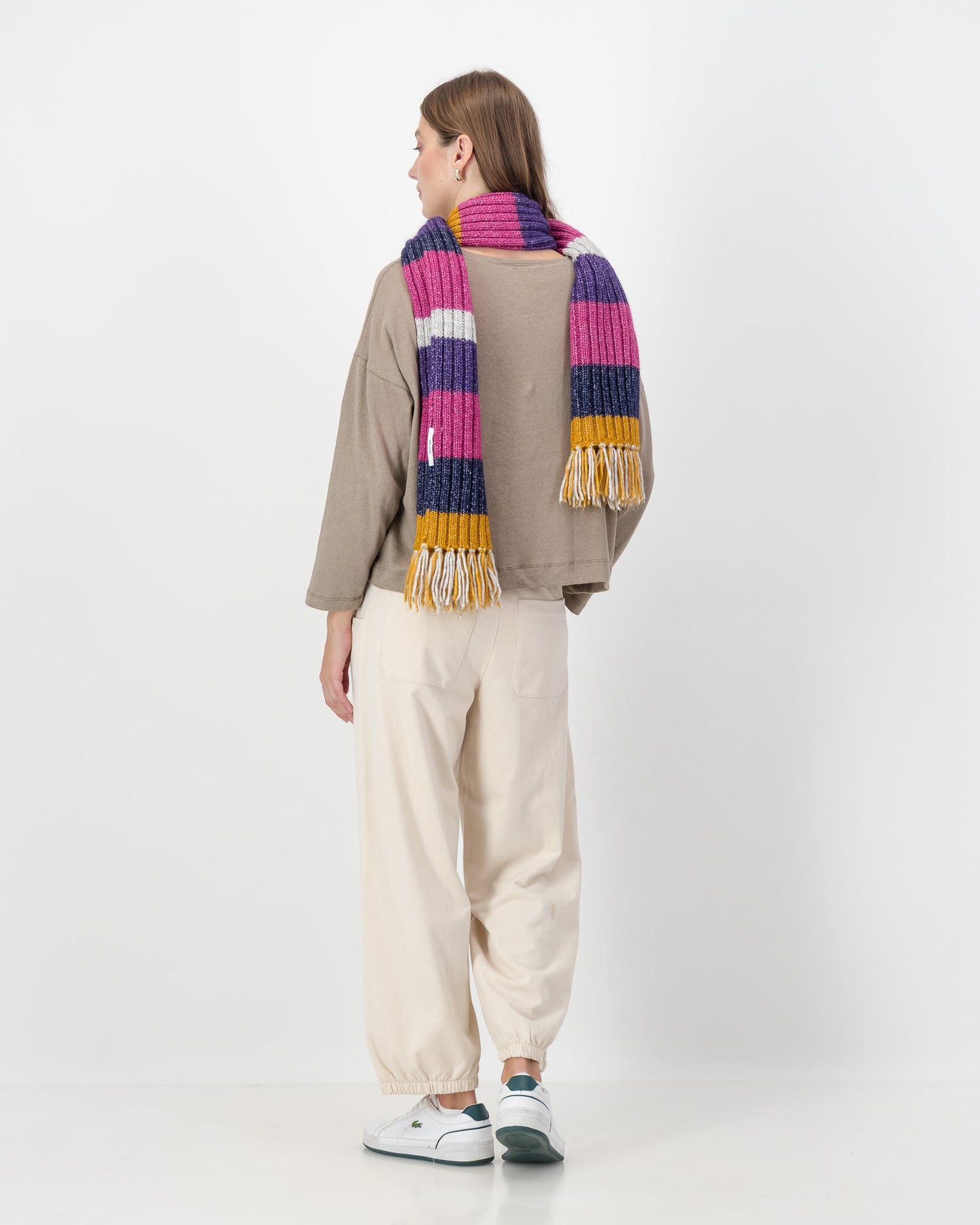 Boxy Round Neck Top in Mocca