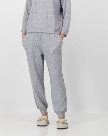 Cuff Detail Track Pants in Grey