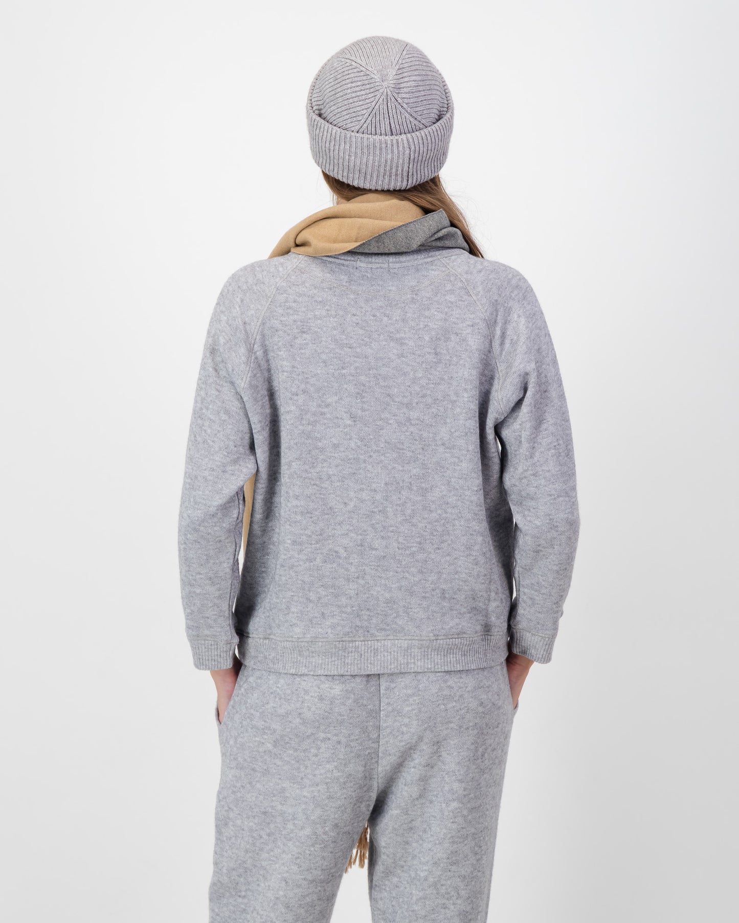 Crewneck Track Top in Grey