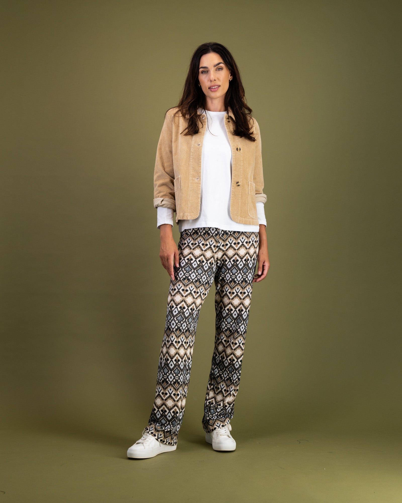 Corduroy Jacket in Stone