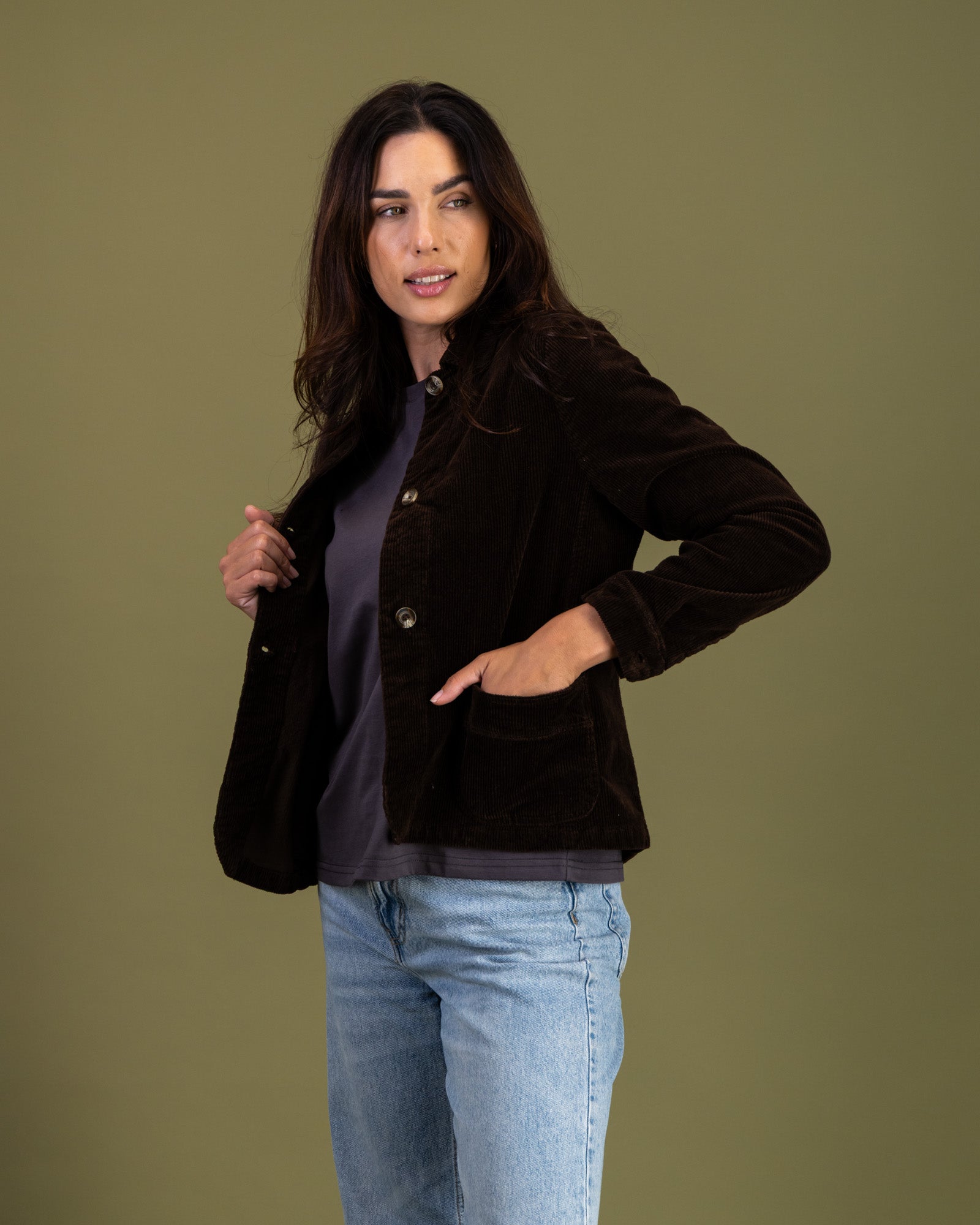 Corduroy Jacket in Mole