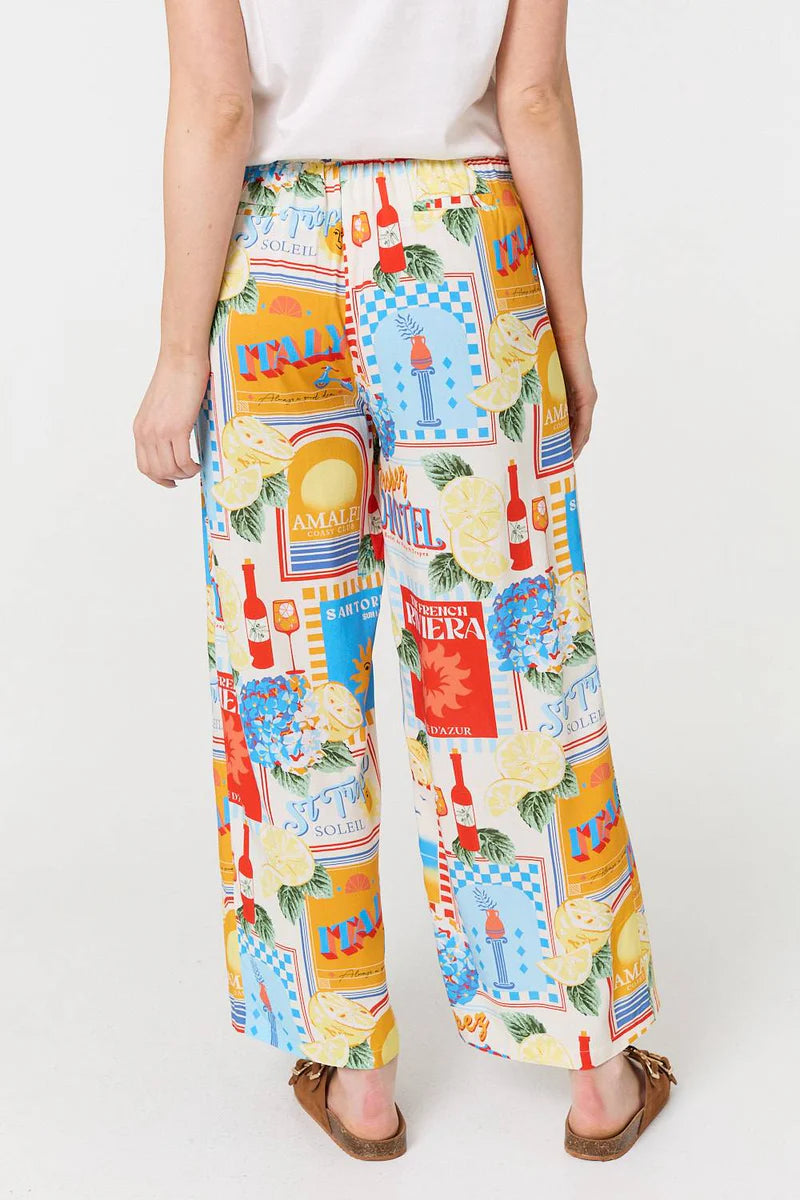 Riviera Print Wide Leg Pants