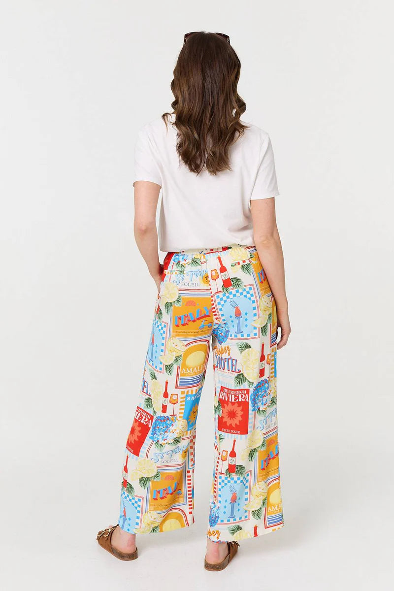 Riviera Print Wide Leg Pants