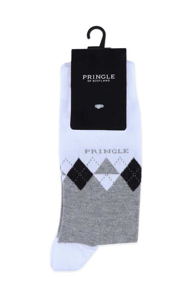 Argyle Grey Socks