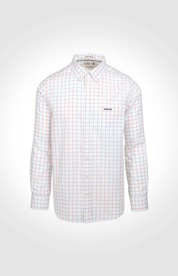 Ezekiel Classic Grid Check Shirt in White