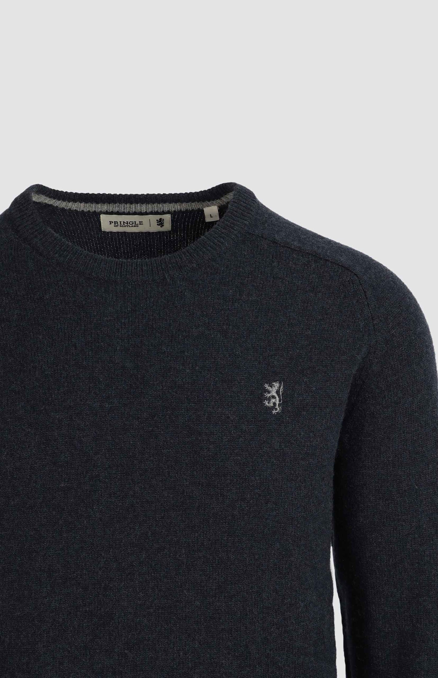 Johnson Lambswool Crewneck in Navy