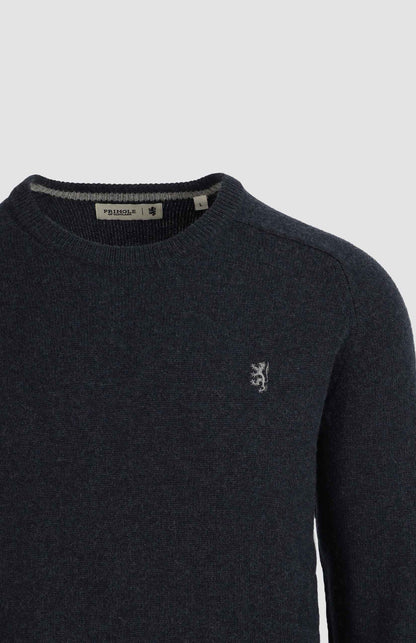 Johnson Lambswool Crewneck in Navy