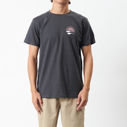 Barrel Ride Tee in Pirate Black