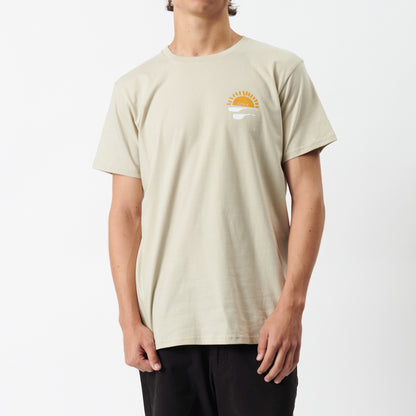 Barrel Ride Tee in Tan